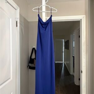Aritzia Byron Blue Contour Maxi Dress